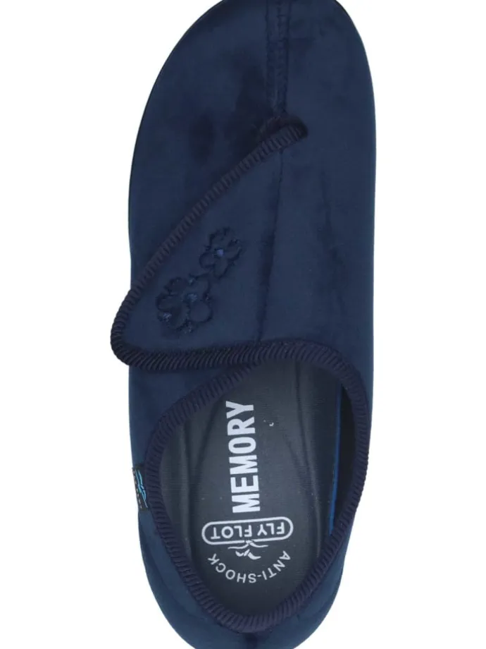 Klassische Hausschuhe in blau