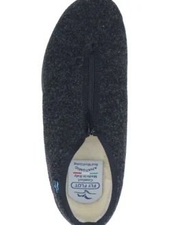 Klassische Hausschuhe in schwarz