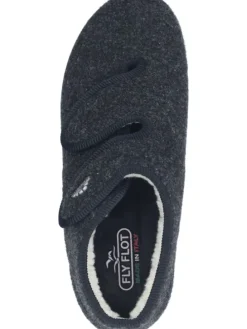 Klassische Hausschuhe in schwarz