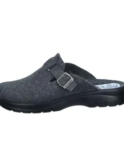 Klassische Hausschuhe in anthrazit