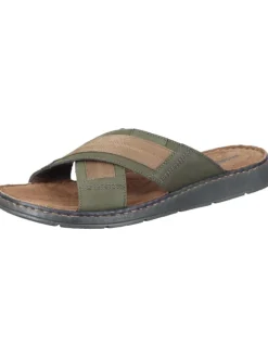 Klassische Pantoletten in grün