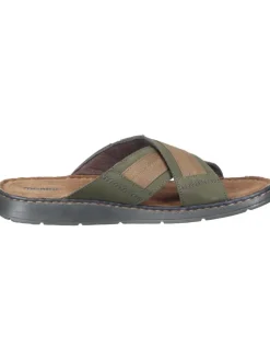 Klassische Pantoletten in grün