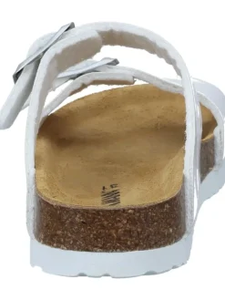 Klassische Pantoletten in weiß