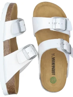 Klassische Pantoletten in weiß