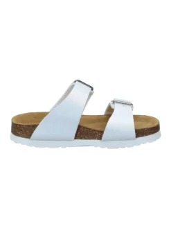 Klassische Pantoletten in weiß