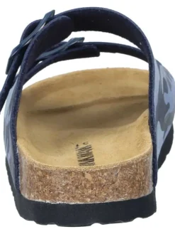 Klassische Pantoletten in blau