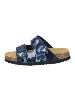 Klassische Pantoletten in blau