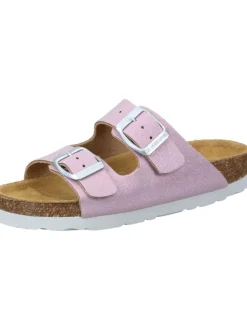 Klassische Pantoletten in rosa