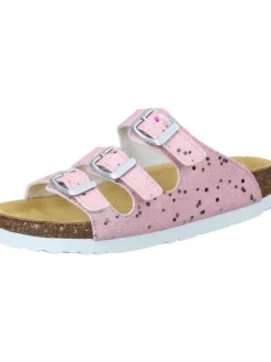 Klassische Pantoletten in rosa