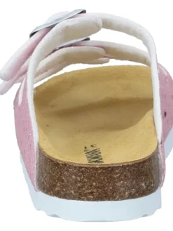 Klassische Pantoletten in rosa