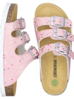 Klassische Pantoletten in rosa