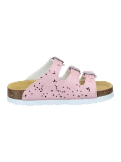 Klassische Pantoletten in rosa