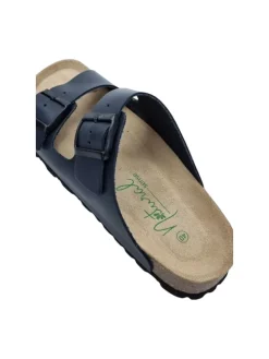 Klassische Pantoletten in Blau