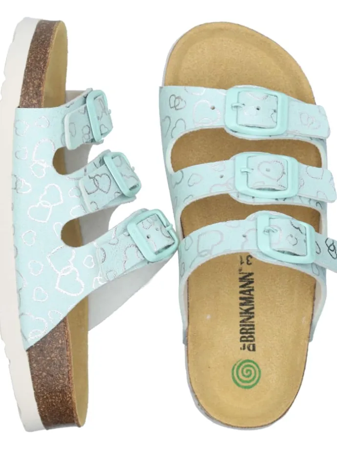 Klassische Pantoletten in mint