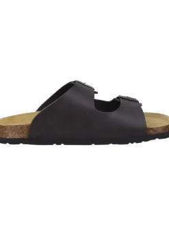 Klassische Pantoletten in braun