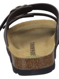 Klassische Pantoletten in braun