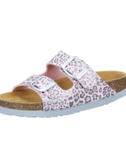 Klassische Pantoletten in rosa