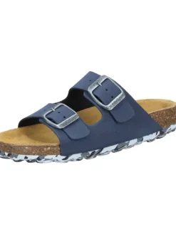 Klassische Pantoletten in blau