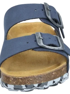 Klassische Pantoletten in blau