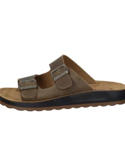 Klassische Pantoletten in beige