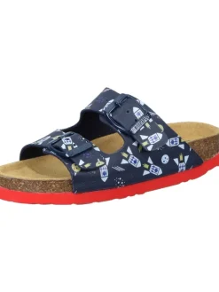 Klassische Pantoletten in blau