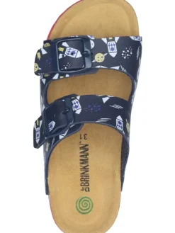 Klassische Pantoletten in blau