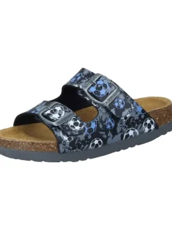 Klassische Pantoletten, Klassische Hausschuhe in anthrazit