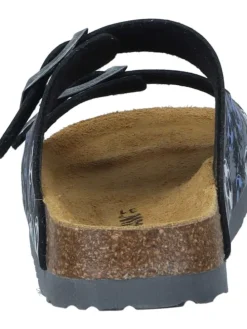 Klassische Pantoletten, Klassische Hausschuhe in anthrazit