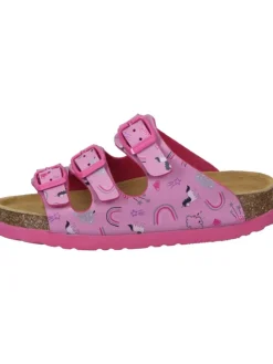 Klassische Pantoletten, Klassische Hausschuhe in pink