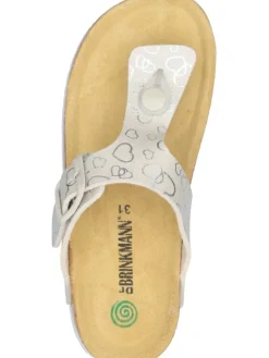 Klassische Pantoletten, Zehentrenner in hellgelb