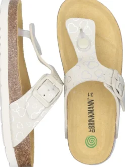 Klassische Pantoletten, Zehentrenner in hellgelb