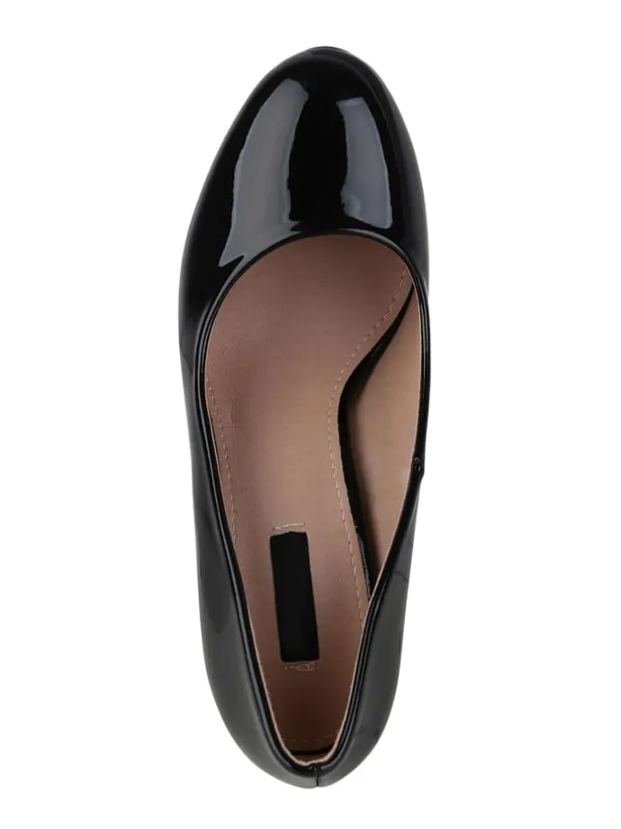 Klassische Pumps Aurora in Schwarz Lack