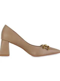 Klassische Pumps Ava in Khaki