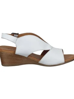 Klassische Sandaletten in weiß