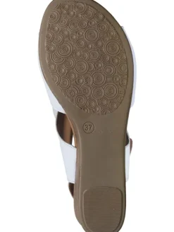 Klassische Sandaletten in weiß