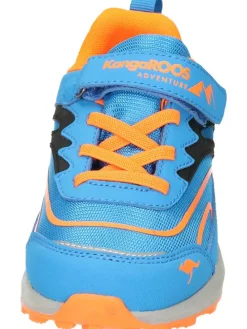 Klettverschluss-Schuhe in navy/orange