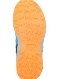 Klettverschluss-Schuhe in navy/orange