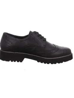 Komfort Schnürschuh in schwarz