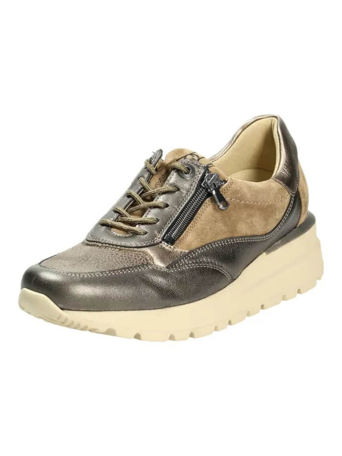 Komfort Schnürschuhe in Braun