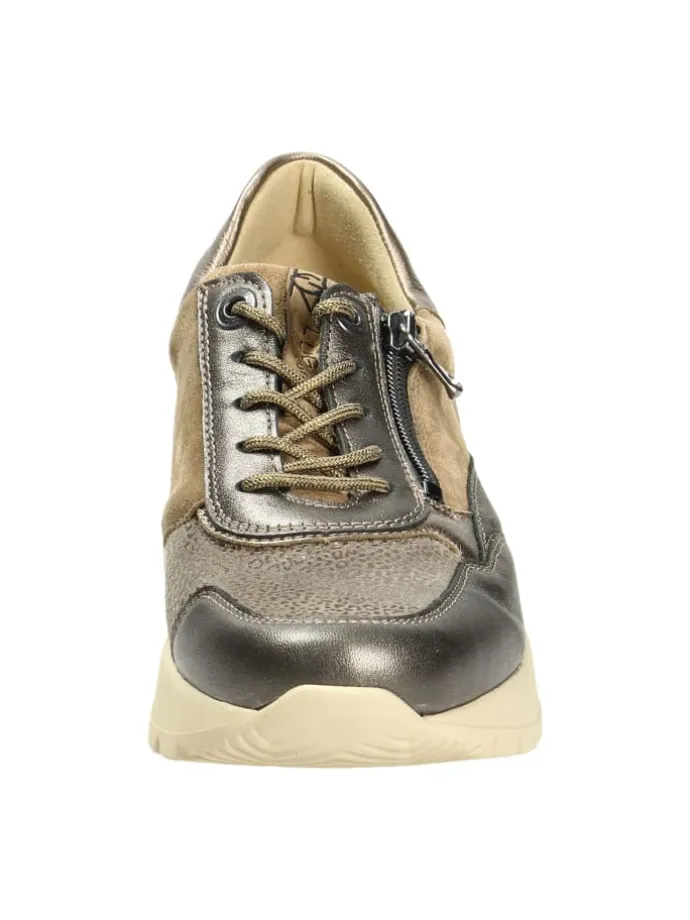 Komfort Schnürschuhe in Braun