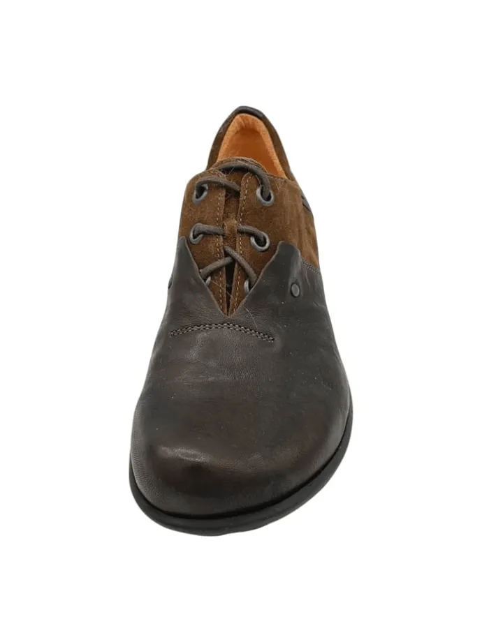 Komfort Schnürschuhe in Braun