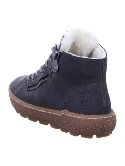 Komfort Schnürschuhe in Grau