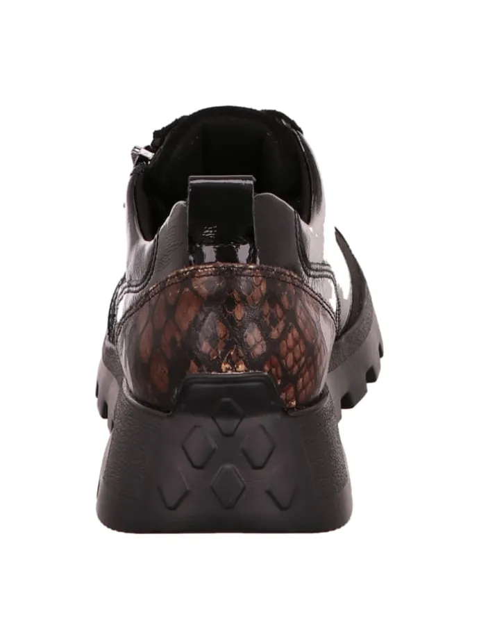 Komfort Schnürschuhe in Schwarz