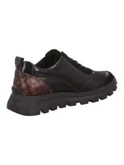 Komfort Schnürschuhe in Schwarz