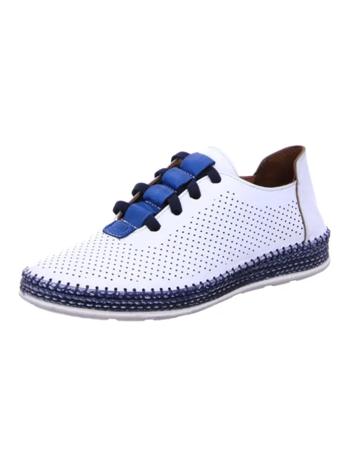 Komfort Schnürschuhe in Weiß