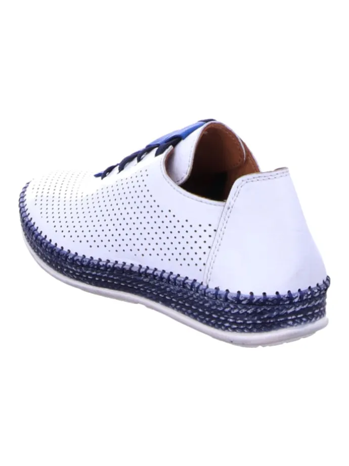 Komfort Schnürschuhe in Weiß