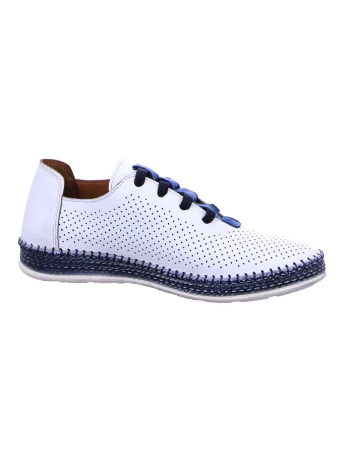 Komfort Schnürschuhe in Weiß