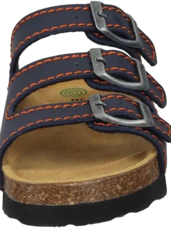 Komfort-Pantoletten in ozean/orange