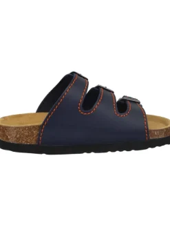 Komfort-Pantoletten in ozean/orange