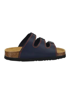 Komfort-Pantoletten in ozean/orange